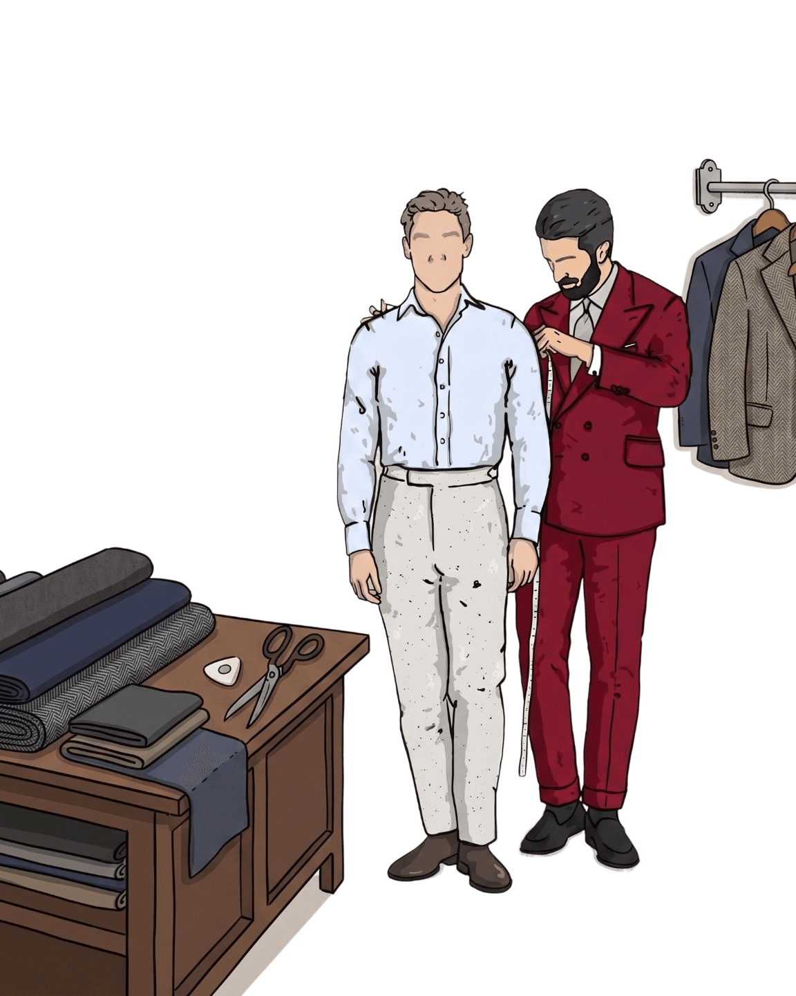 Meet the team and select your cloth